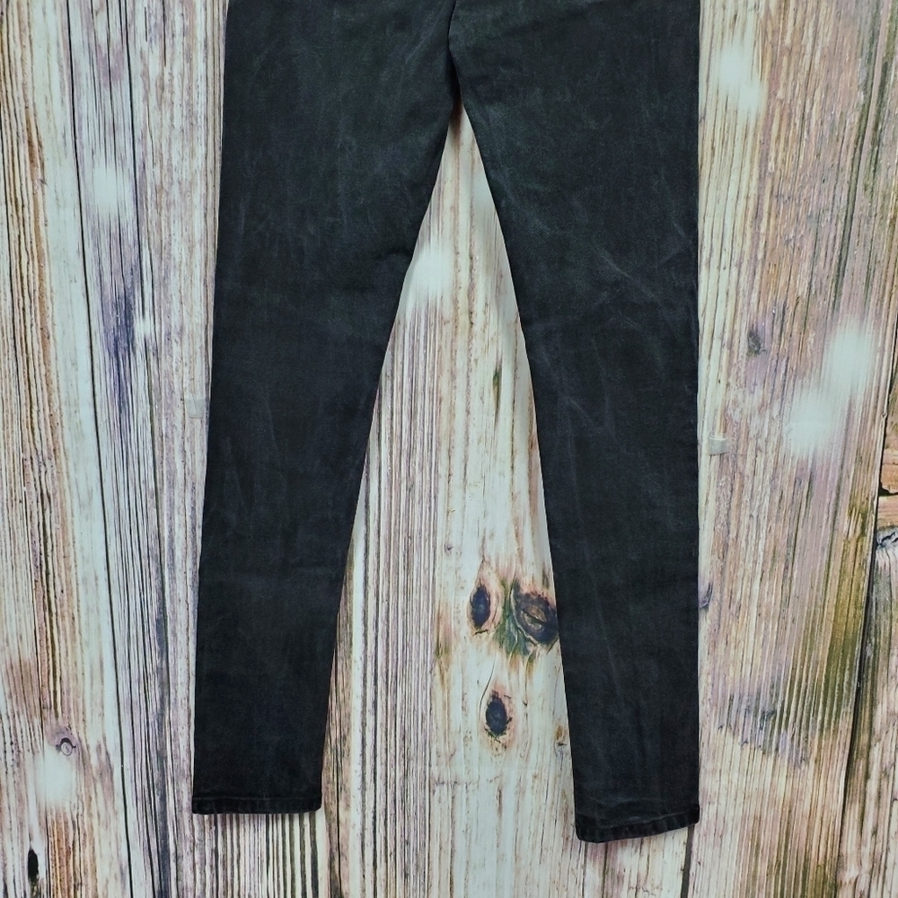 Threadbare Riley Super Skinny Black Washed Jeans - Picture 7 of 14